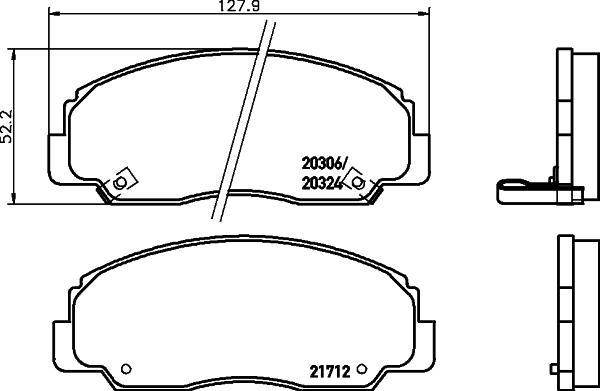 Mintex MDB2471 - Bremžu uzliku kompl., Disku bremzes ps1.lv