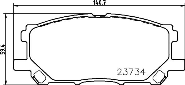 Mintex MDB2578 - Bremžu uzliku kompl., Disku bremzes ps1.lv