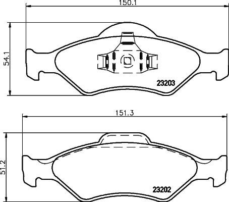 Mintex MDB2060 - Bremžu uzliku kompl., Disku bremzes ps1.lv