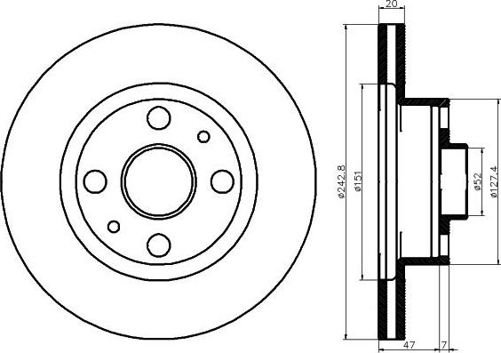 Unipart GBD340 - Bremžu diski ps1.lv