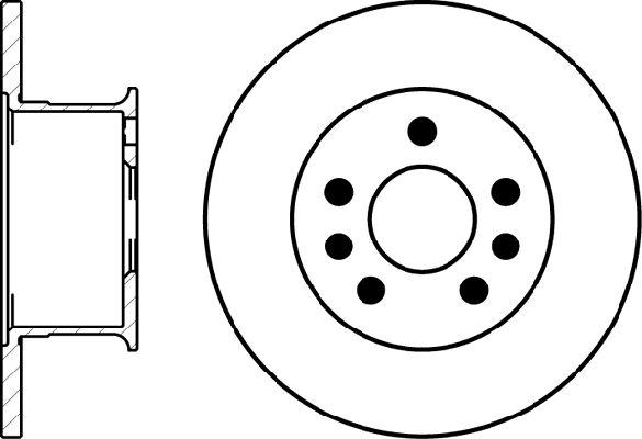 BOSCH 986478135 - Bremžu diski ps1.lv