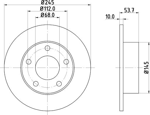 Mintex MDC1358 - Bremžu diski ps1.lv