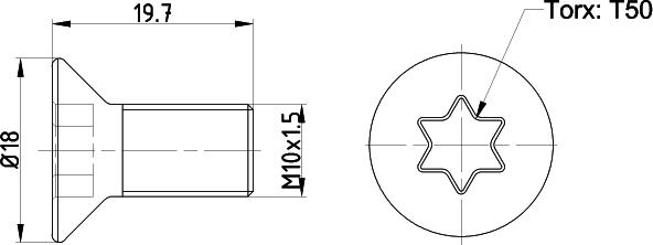 Mintex TPM0016 - Skrūve, Bremžu disks ps1.lv