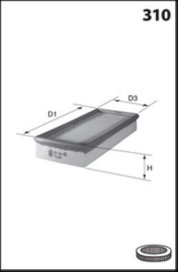 MISFAT P473 - Gaisa filtrs ps1.lv