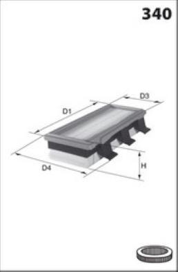 MISFAT PM801 - Gaisa filtrs ps1.lv