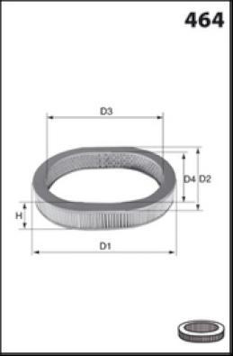 MISFAT R1206 - Gaisa filtrs ps1.lv