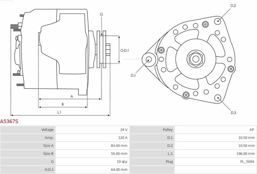 Mitsubishi A4TA8691 - Ģenerators ps1.lv