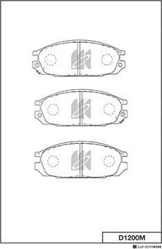 DJ Parts BP1498 - Bremžu uzliku kompl., Disku bremzes ps1.lv