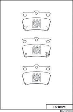 DJ Parts BP1012 - Bremžu uzliku kompl., Disku bremzes ps1.lv