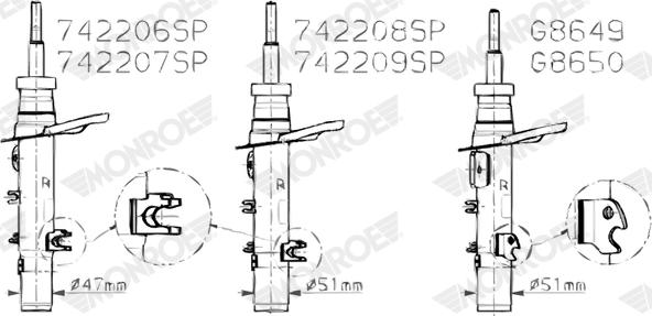 Monroe 742206SP - Amortizators ps1.lv