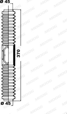 Moog K150099 - Putekļusargu komplekts, Stūres iekārta ps1.lv