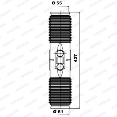 Moog K150065 - Putekļusargu komplekts, Stūres iekārta ps1.lv