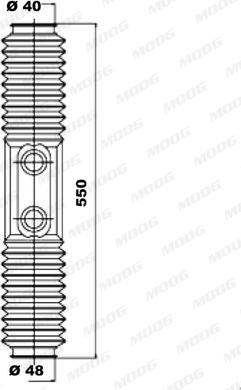 Moog K150021 - Putekļusargu komplekts, Stūres iekārta ps1.lv