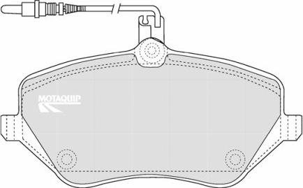 Motaquip LVXL1162 - Bremžu uzliku kompl., Disku bremzes ps1.lv