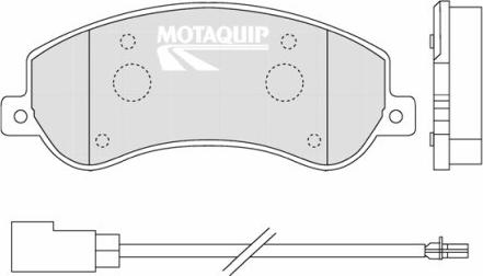 Motaquip LVXL1318 - Bremžu uzliku kompl., Disku bremzes ps1.lv