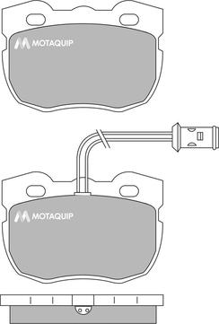 Motaquip LVXL385 - Bremžu uzliku kompl., Disku bremzes ps1.lv