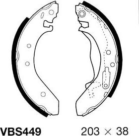 Motaquip VBS449 - Bremžu loku komplekts ps1.lv