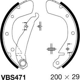 Motaquip VBS471 - Bremžu loku komplekts ps1.lv