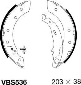 Motaquip VBS536 - Bremžu loku komplekts ps1.lv
