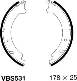Motaquip VBS531 - Bremžu loku kompl., Stāvbremze ps1.lv