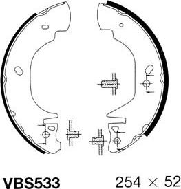 Motaquip VBS533 - Bremžu loku komplekts ps1.lv