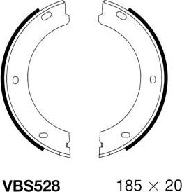 Motaquip VBS528 - Bremžu loku kompl., Stāvbremze ps1.lv