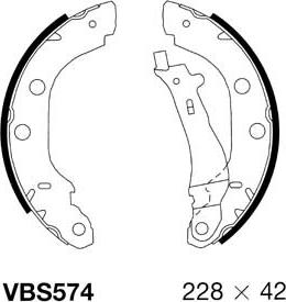 Motaquip VBS574 - Bremžu loku komplekts ps1.lv