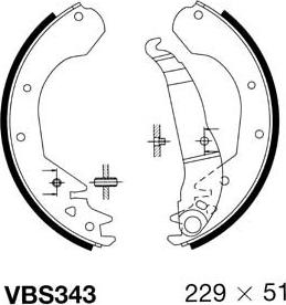 Motaquip VBS343 - Bremžu loku komplekts ps1.lv