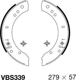 Motaquip VBS339 - Bremžu loku komplekts ps1.lv