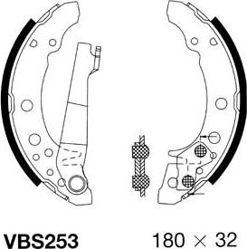 Motaquip VBS253 - Bremžu loku komplekts ps1.lv