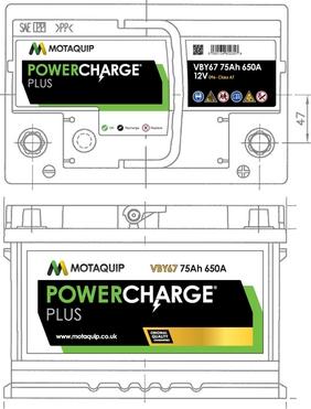 Motaquip VBY67 - Startera akumulatoru baterija ps1.lv
