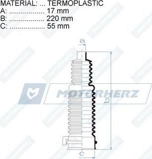 Motorherz RDZ0447MG - Putekļusargs, Stūres iekārta ps1.lv