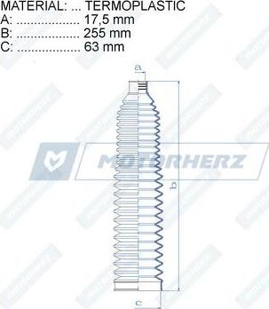 Motorherz RDZ0505MG - Putekļusargs, Stūres iekārta ps1.lv