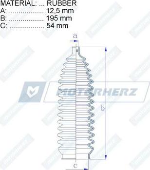 Motorherz RDZ0585MG - Putekļusargs, Stūres iekārta ps1.lv