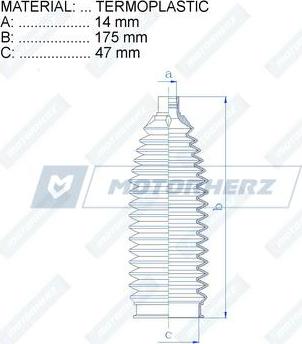 Motorherz RDZ0023MG - Putekļusargs, Stūres iekārta ps1.lv