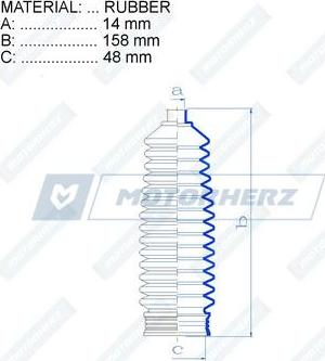 Motorherz RDZ0304MG - Putekļusargs, Stūres iekārta ps1.lv