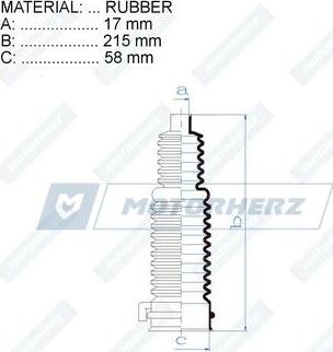 Motorherz RDZ0284MG - Putekļusargs, Stūres iekārta ps1.lv