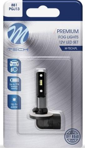 M-Tech LB512W-01B - Kvēlspuldze, Pamatlukturis ps1.lv