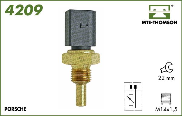 MTE-Thomson 4209 - Devējs, Dzesēšanas šķidruma temperatūra ps1.lv