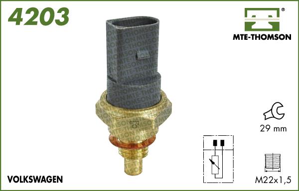 MTE-Thomson 4203 - Devējs, Dzesēšanas šķidruma temperatūra ps1.lv