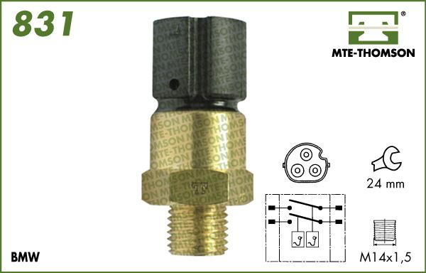 MTE-Thomson 831 - Termoslēdzis, Radiatora ventilators ps1.lv