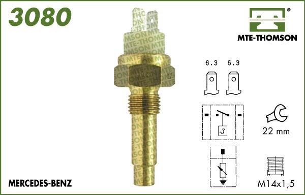 MTE-Thomson 3080 - Devējs, Dzesēšanas šķidruma temperatūra ps1.lv