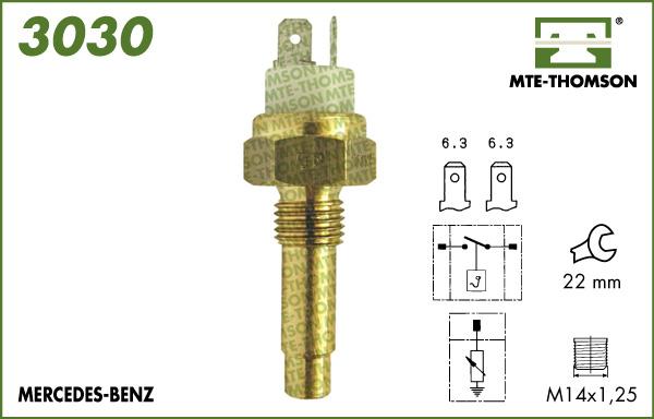 MTE-Thomson 3030 - Devējs, Dzesēšanas šķidruma temperatūra ps1.lv