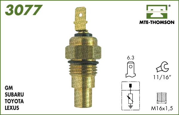 MTE-Thomson 3077 - Devējs, Dzesēšanas šķidruma temperatūra ps1.lv