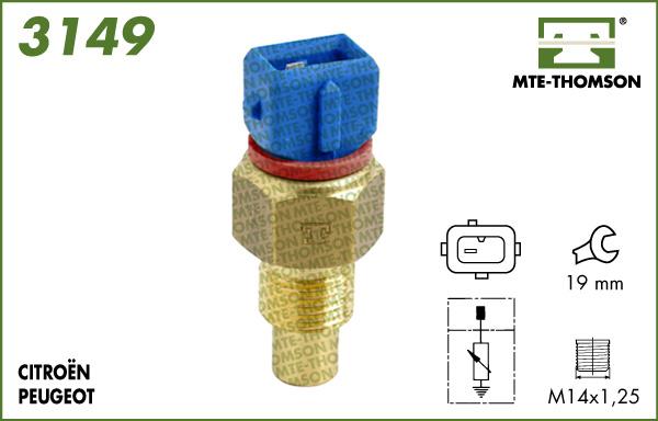 MTE-Thomson 3149 - Devējs, Dzesēšanas šķidruma temperatūra ps1.lv