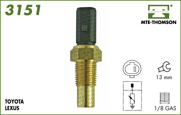 MTE-Thomson 3151 - Devējs, Dzesēšanas šķidruma temperatūra ps1.lv