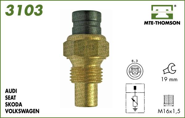 MTE-Thomson 3103 - Devējs, Dzesēšanas šķidruma temperatūra ps1.lv