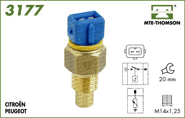 MTE-Thomson 3177 - Devējs, Dzesēšanas šķidruma temperatūra ps1.lv