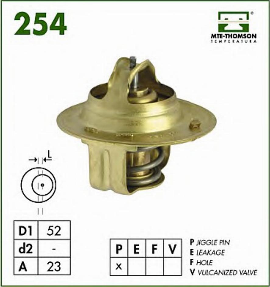 MTE-Thomson 254.88 - Termostats, Dzesēšanas šķidrums ps1.lv