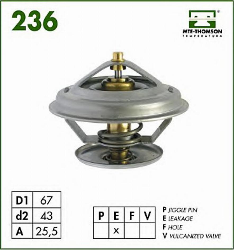 MTE-Thomson 236.87 - Termostats, Dzesēšanas šķidrums ps1.lv